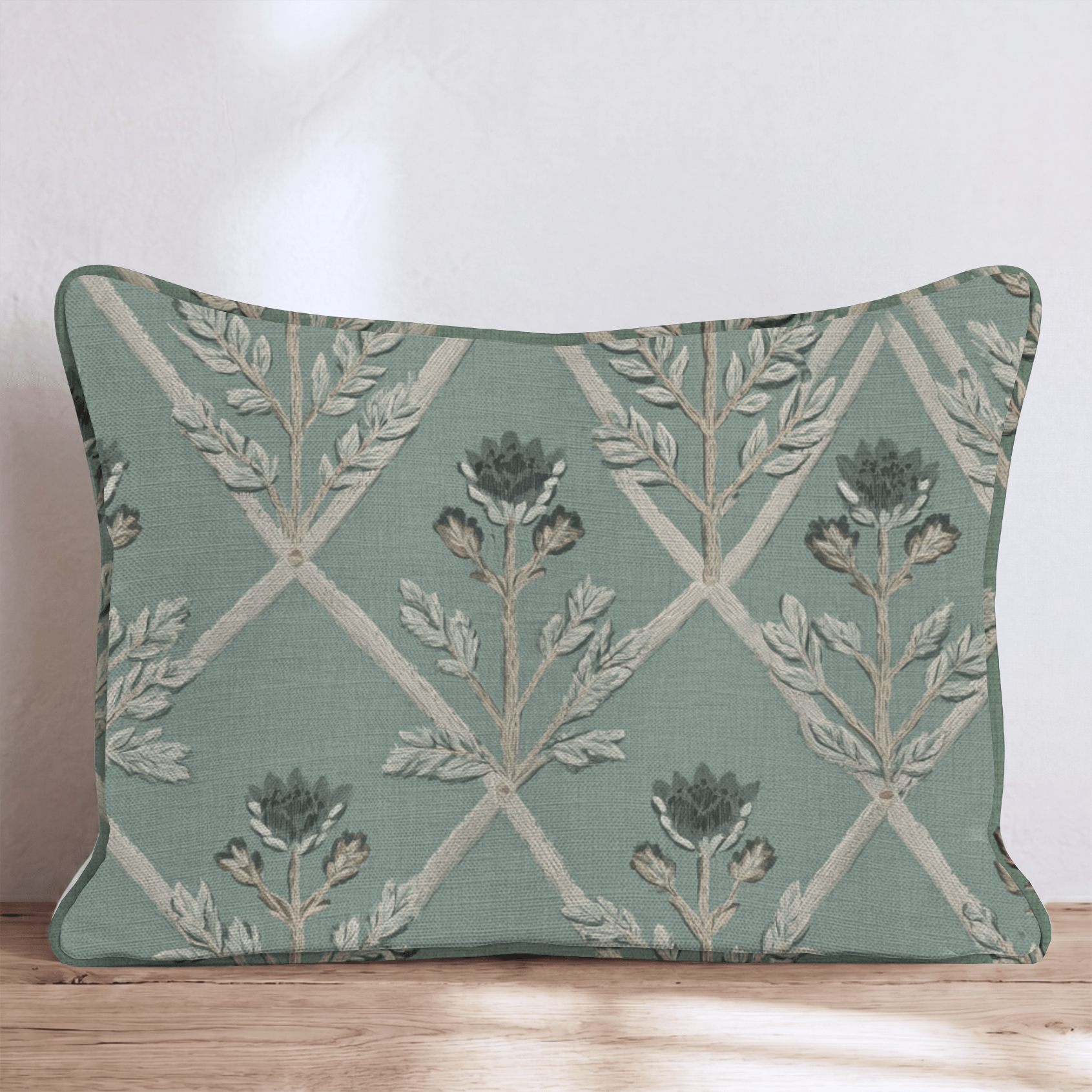 Dark Green Texture Throw Pillow - Hillcroft Home