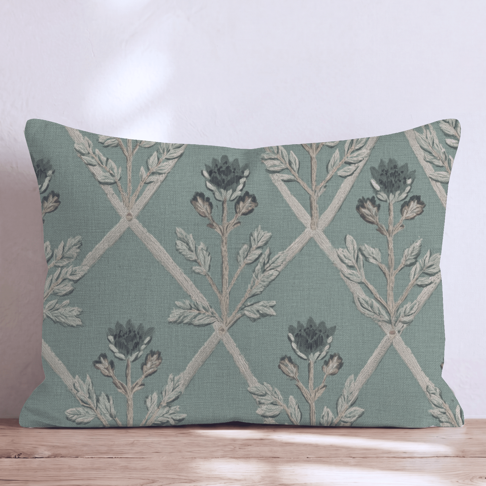 Dark Green Texture Throw Pillow - Hillcroft Home