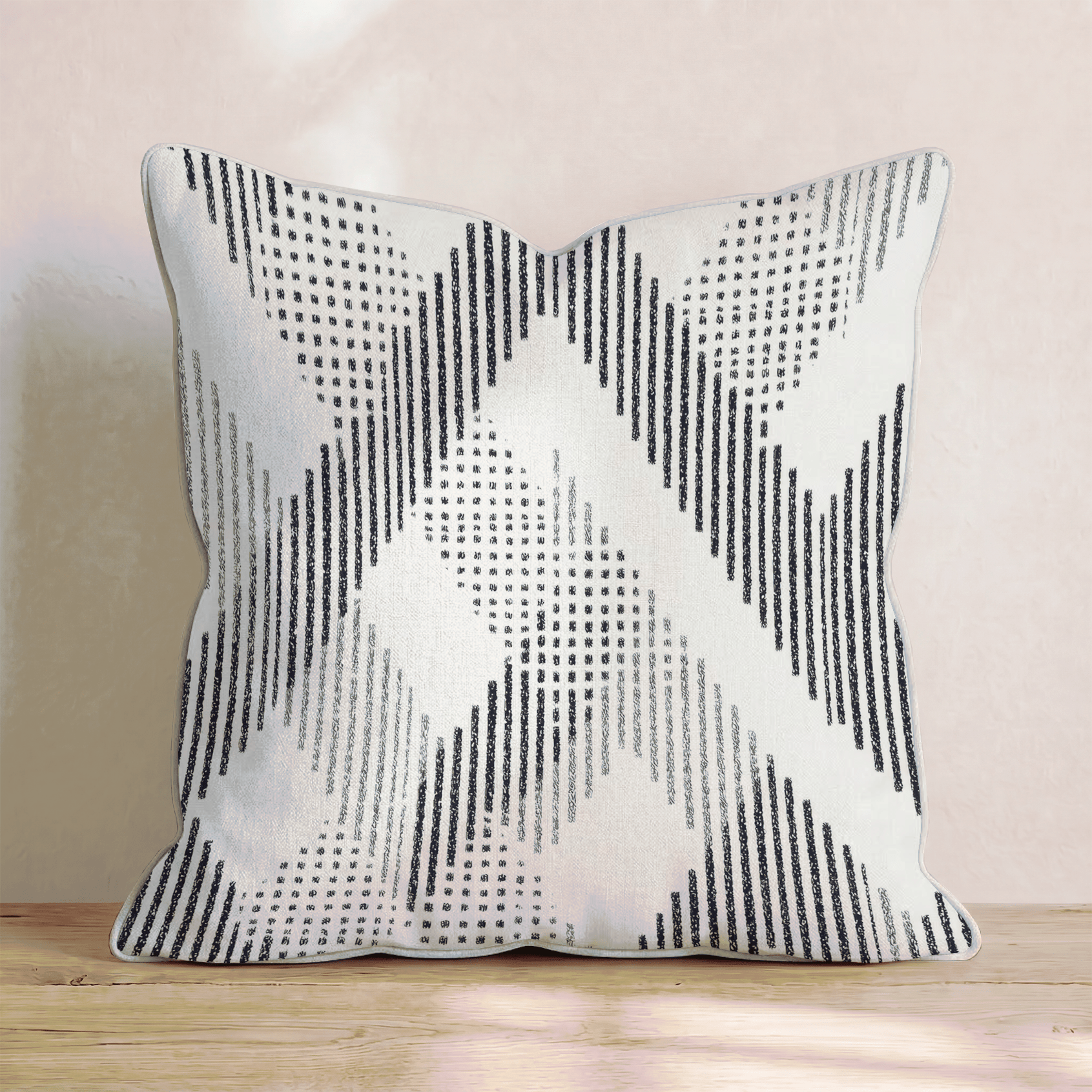 Dash Wave Texture Throw Pillow - Hillcroft Home