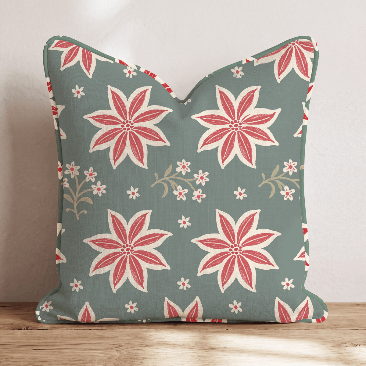 December Darling Throw Pillow throw pillow - Hillcroft Home