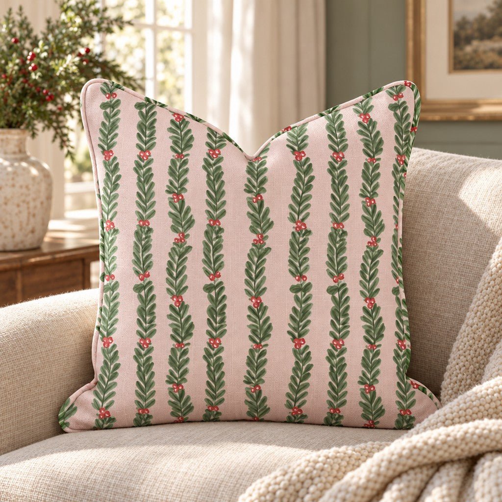 Deck the Stripes Throw Pillow throw pillow - Hillcroft Home