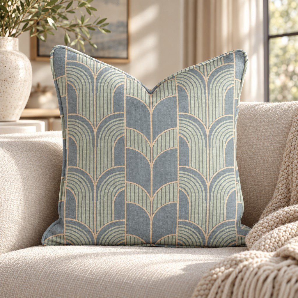 Deco Arcade Throw Pillow throw pillow - Hillcroft Home