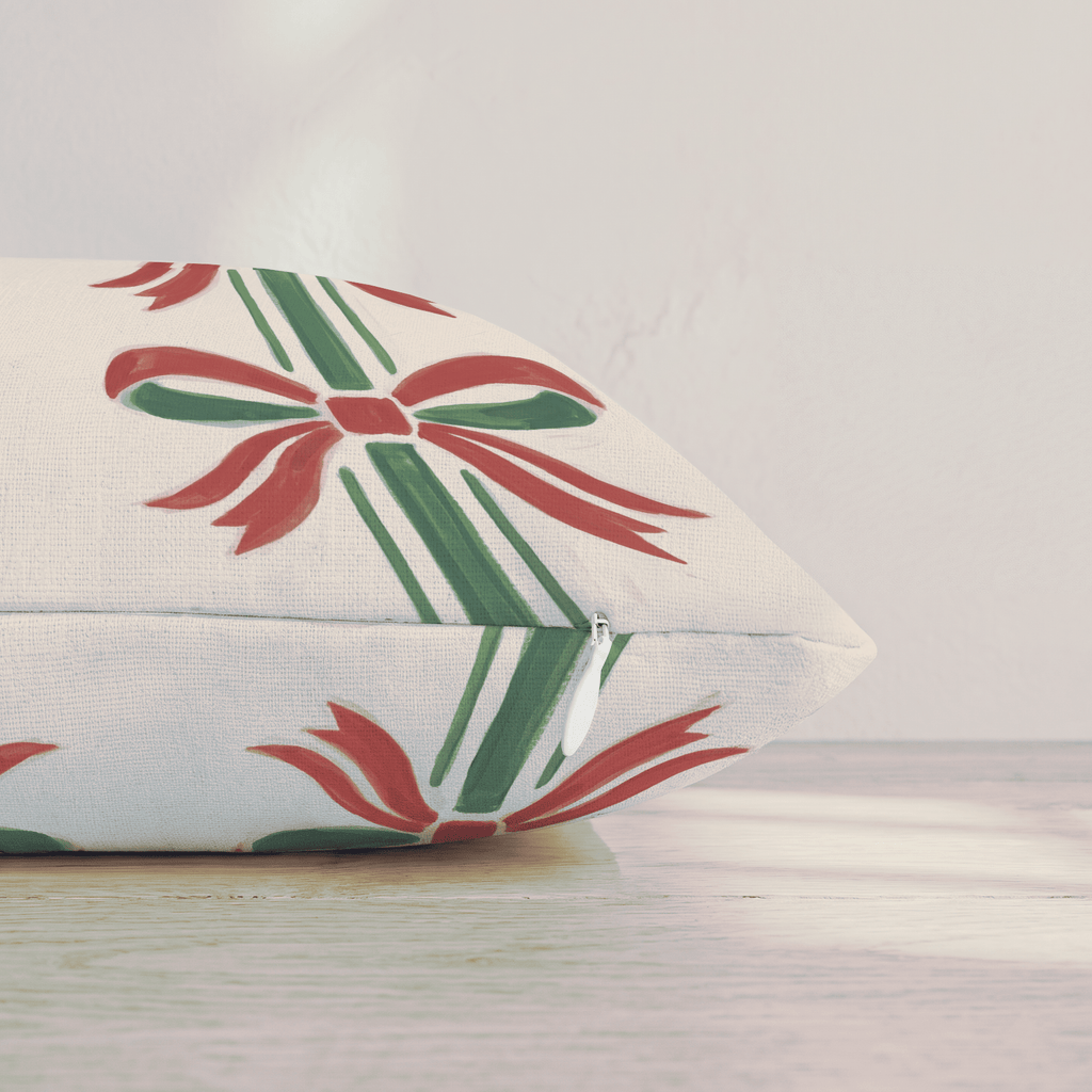 Deco Bow Throw Pillow throw pillow - Hillcroft Home