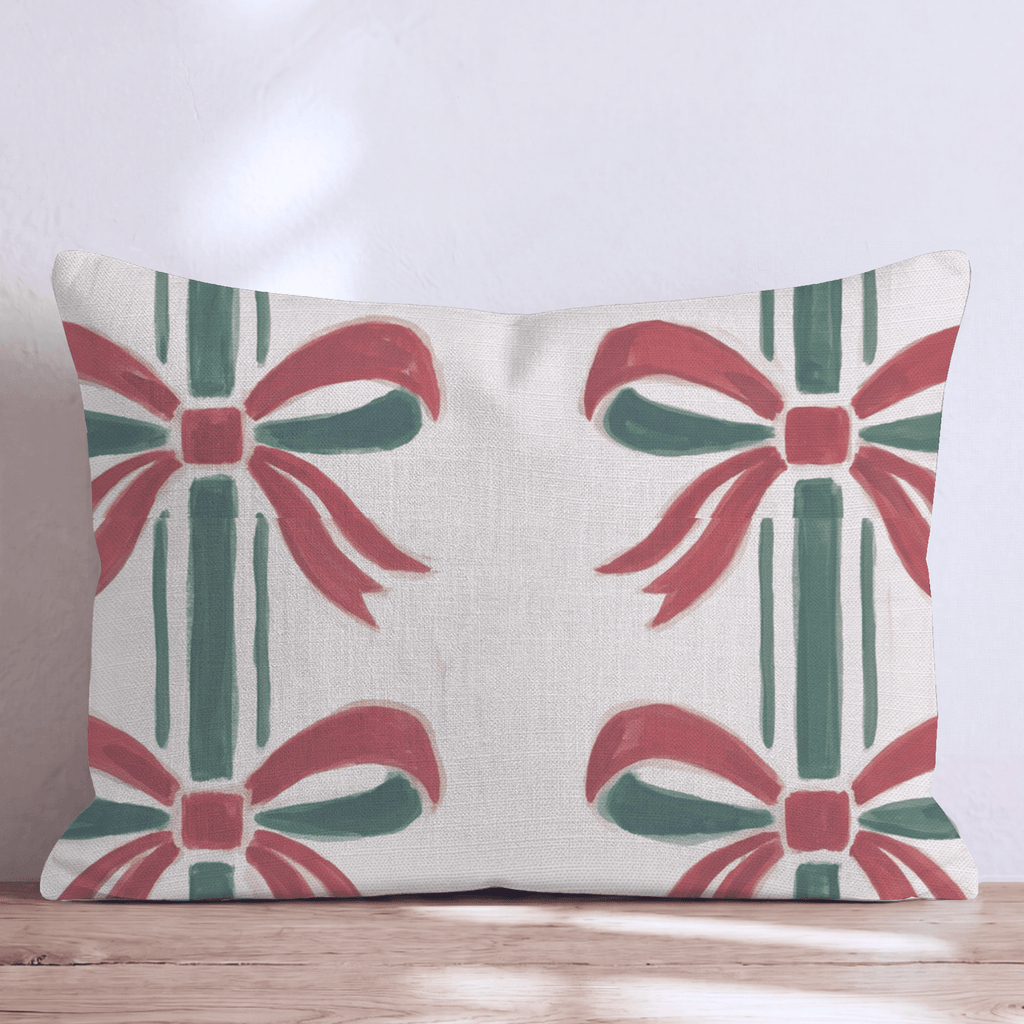 Deco Bow Throw Pillow throw pillow - Hillcroft Home