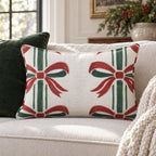 Deco Bow Throw Pillow throw pillow - Hillcroft Home