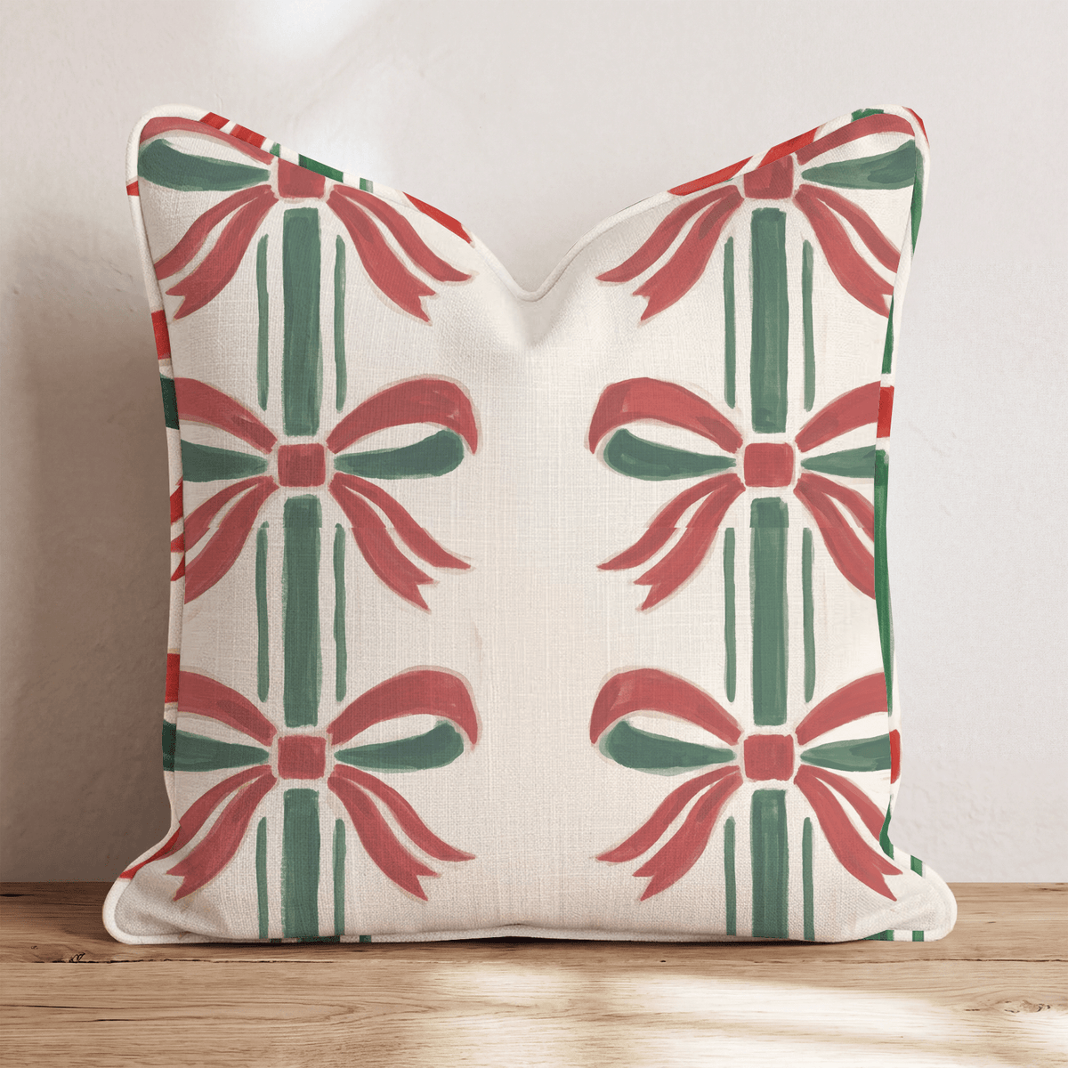 Deco Bow Throw Pillow throw pillow - Hillcroft Home
