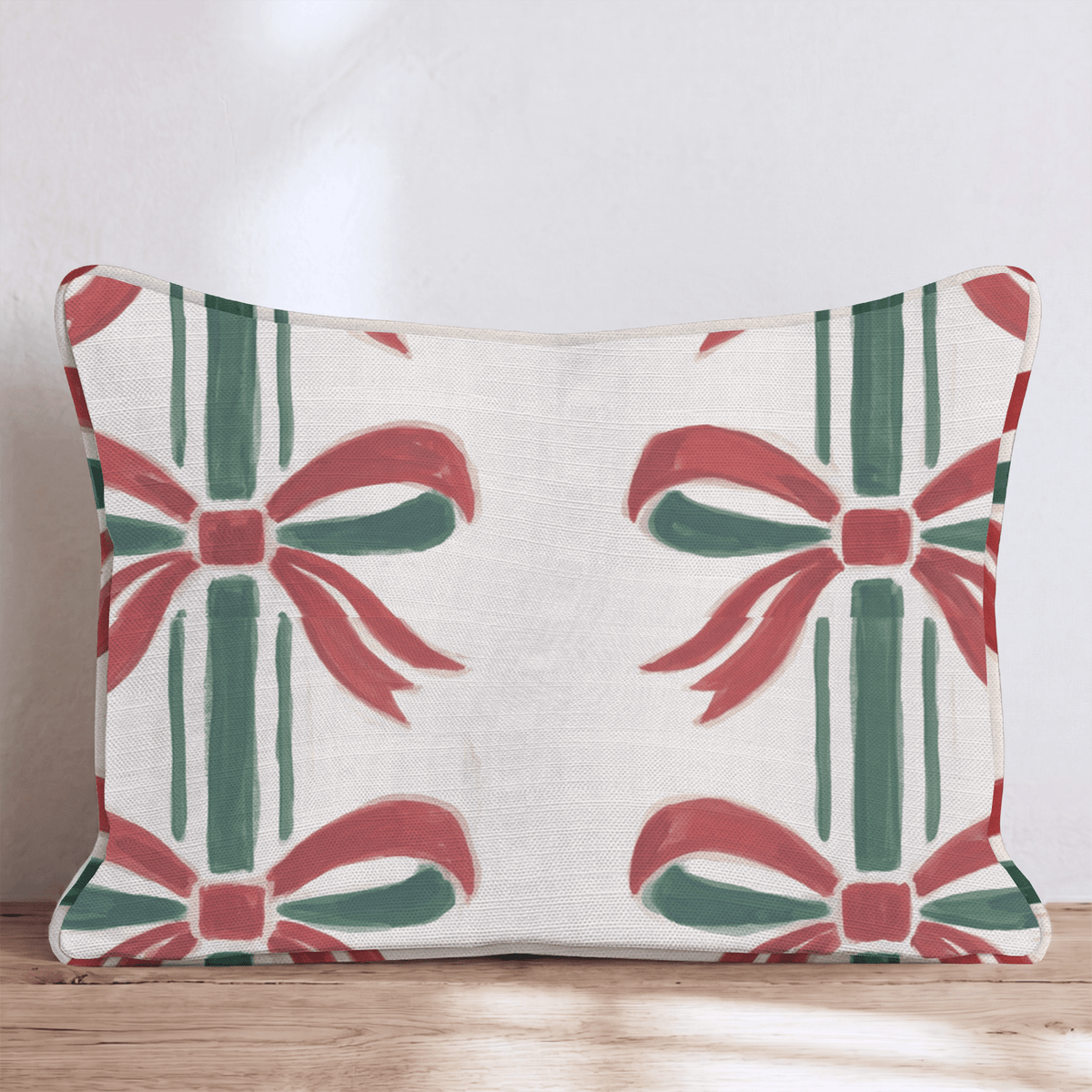 Deco Bow Throw Pillow throw pillow - Hillcroft Home