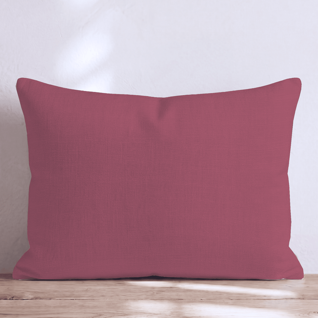 Deep Carmine Throw Pillow - Hillcroft Home