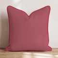 Deep Carmine Throw Pillow - Hillcroft Home