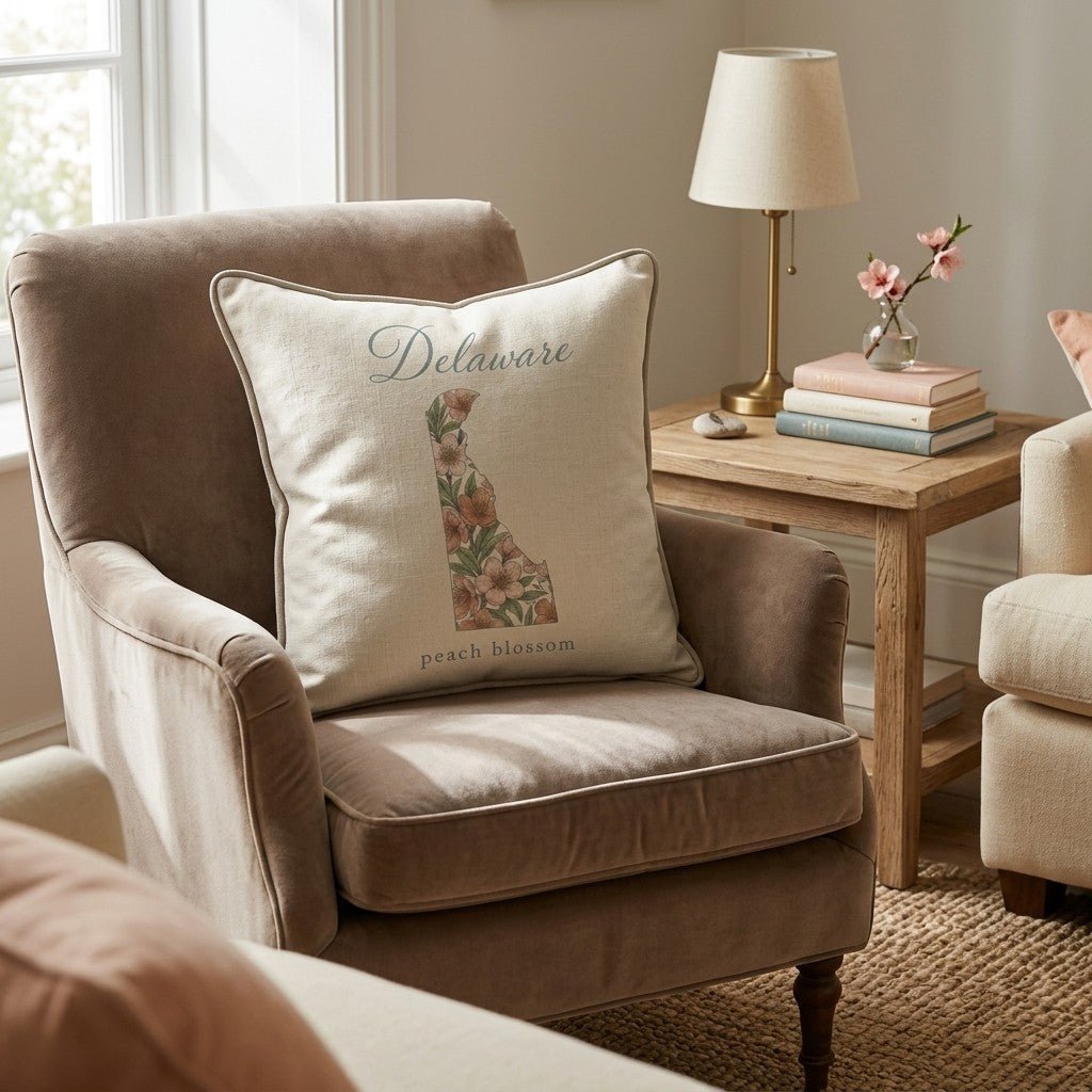 Deleware State Flower Throw Pillow - Hillcroft Home