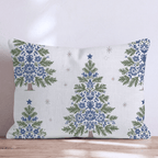 Delft Fir Throw Pillow throw pillow - Hillcroft Home