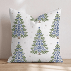 Delft Fir Throw Pillow throw pillow - Hillcroft Home