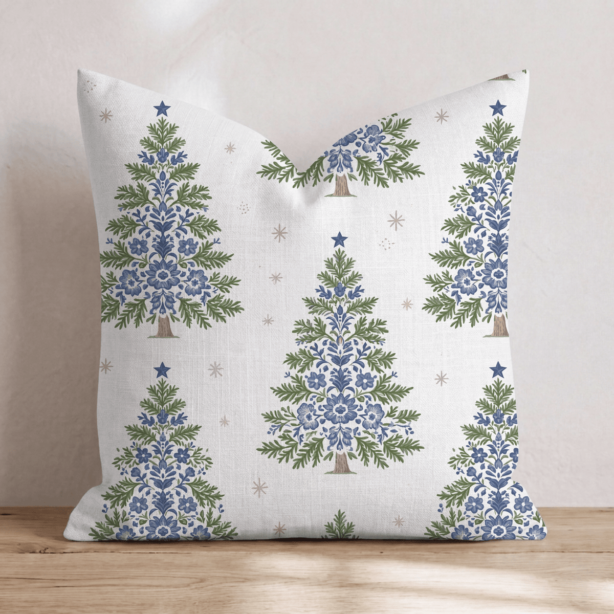 Delft Fir Throw Pillow throw pillow - Hillcroft Home