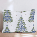 Delft Fir Throw Pillow throw pillow - Hillcroft Home