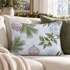 Delft Ornament Throw Pillow throw pillow - Hillcroft Home