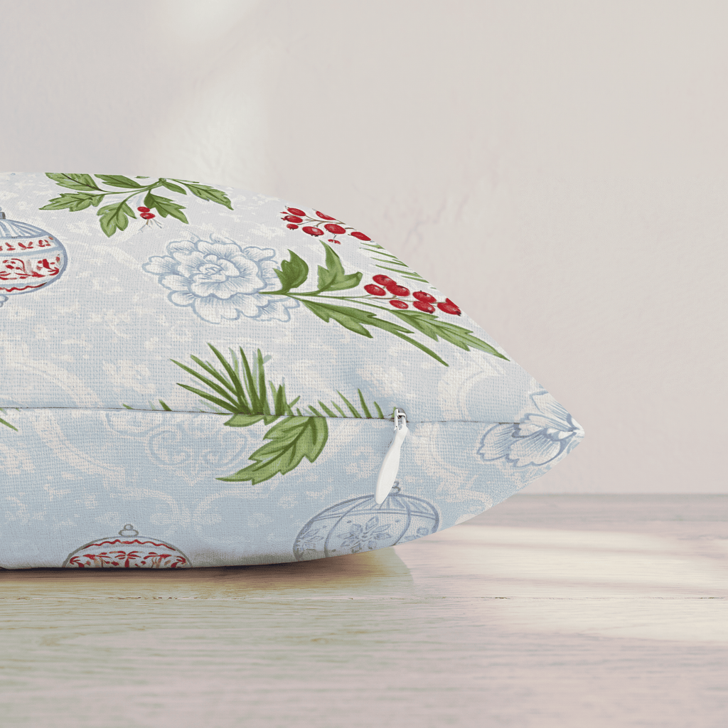 Delft Ornament Throw Pillow throw pillow - Hillcroft Home