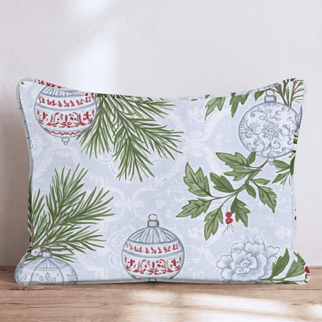 Delft Ornament Throw Pillow throw pillow - Hillcroft Home
