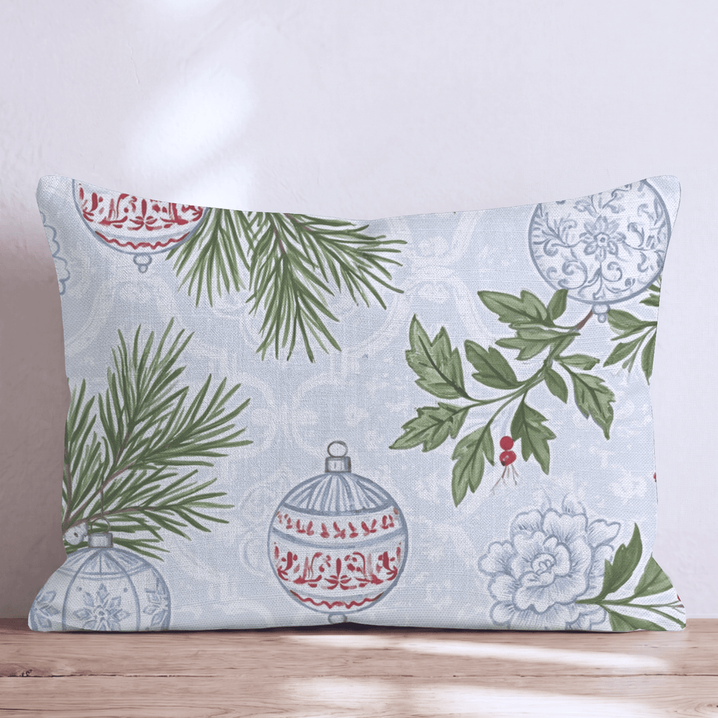 Delft Ornament Throw Pillow throw pillow - Hillcroft Home