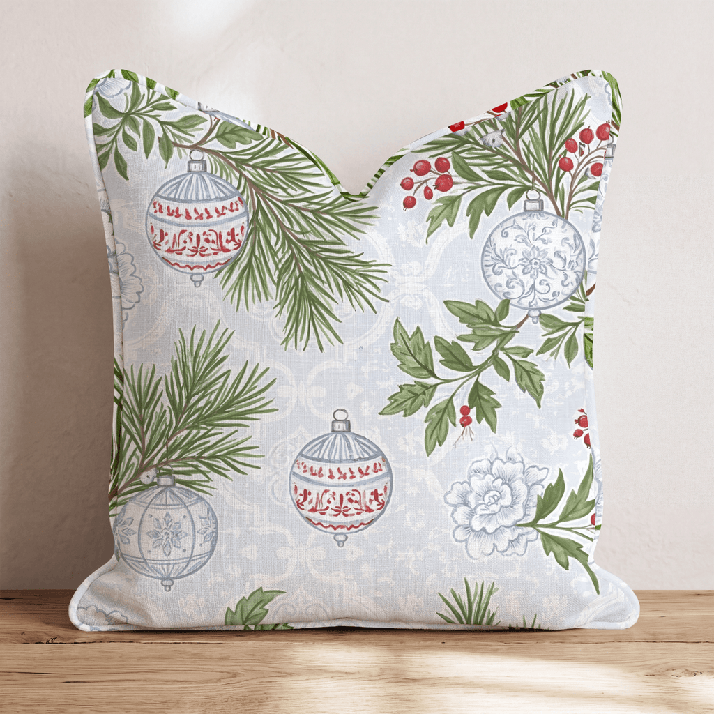 Delft Ornament Throw Pillow throw pillow - Hillcroft Home