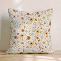 Delicate Autumn Floral Throw Pillow - Hillcroft Home