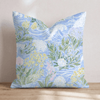 Delicate Waves Throw Pillow - Hillcroft Home