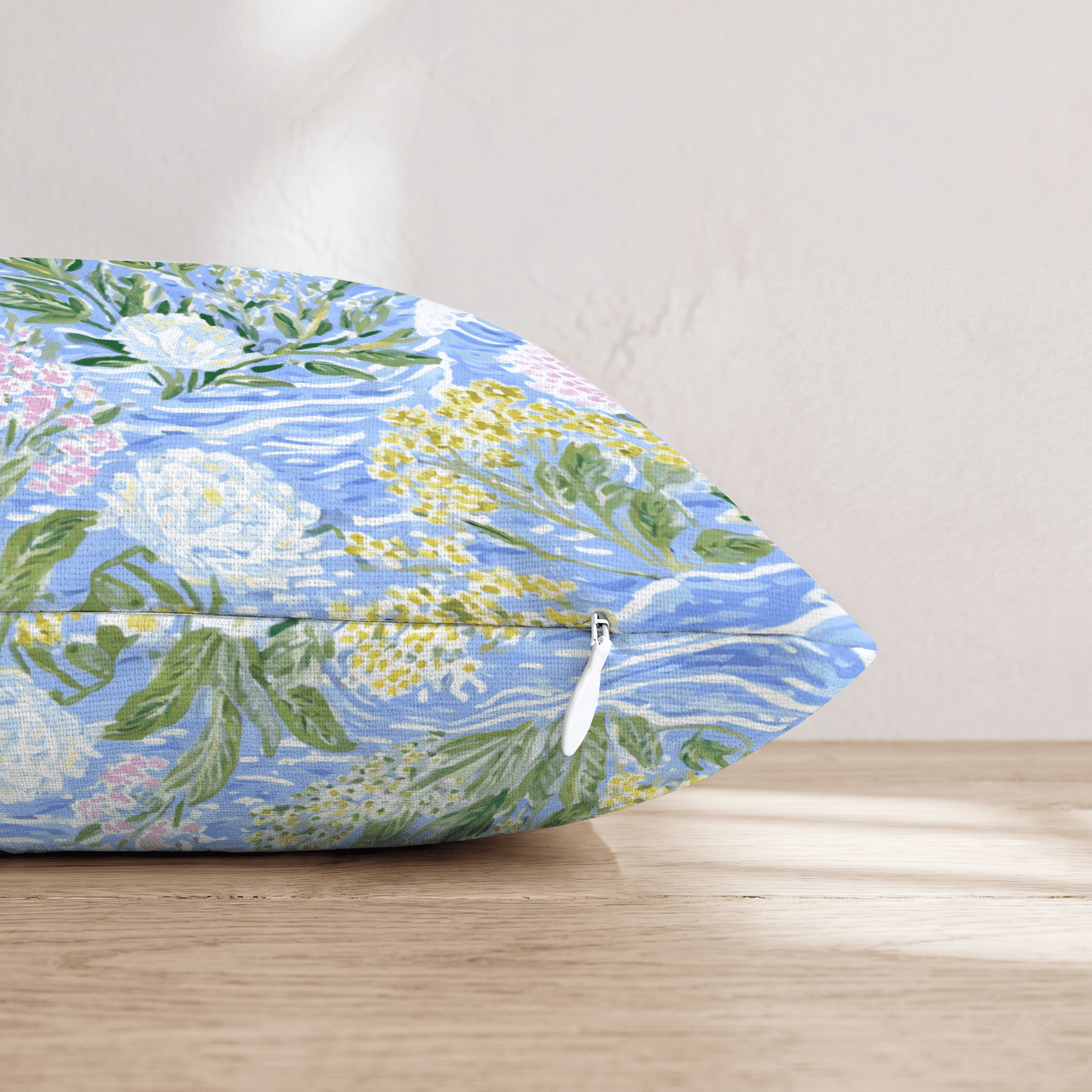 Delicate Waves Throw Pillow - Hillcroft Home