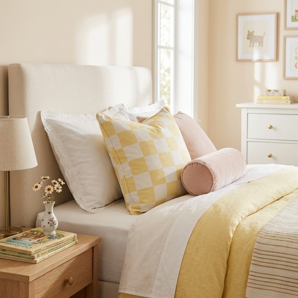 Denali Check Throw Pillow - Hillcroft Home