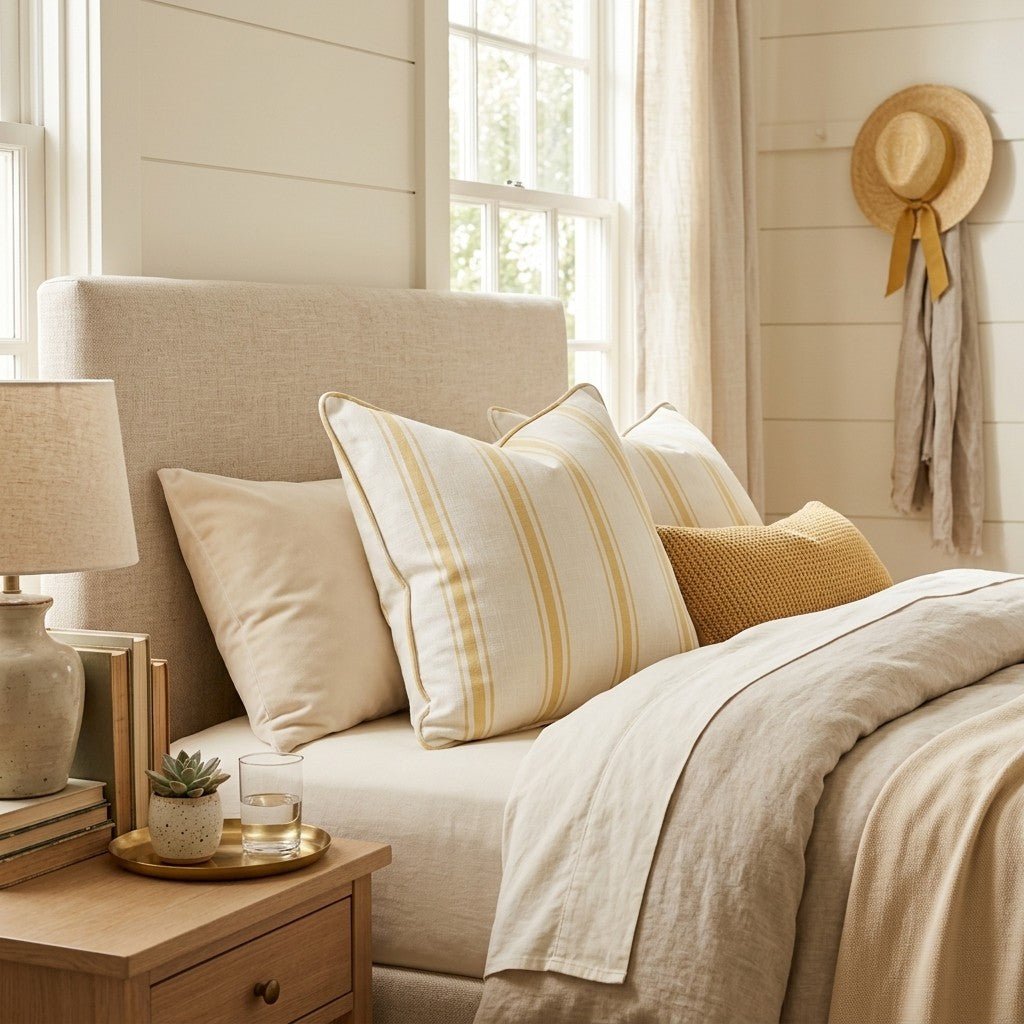 Denali Stripes Throw Pillow - Hillcroft Home