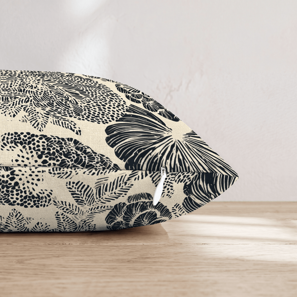 Dense Frond Throw Pillow - Hillcroft Home