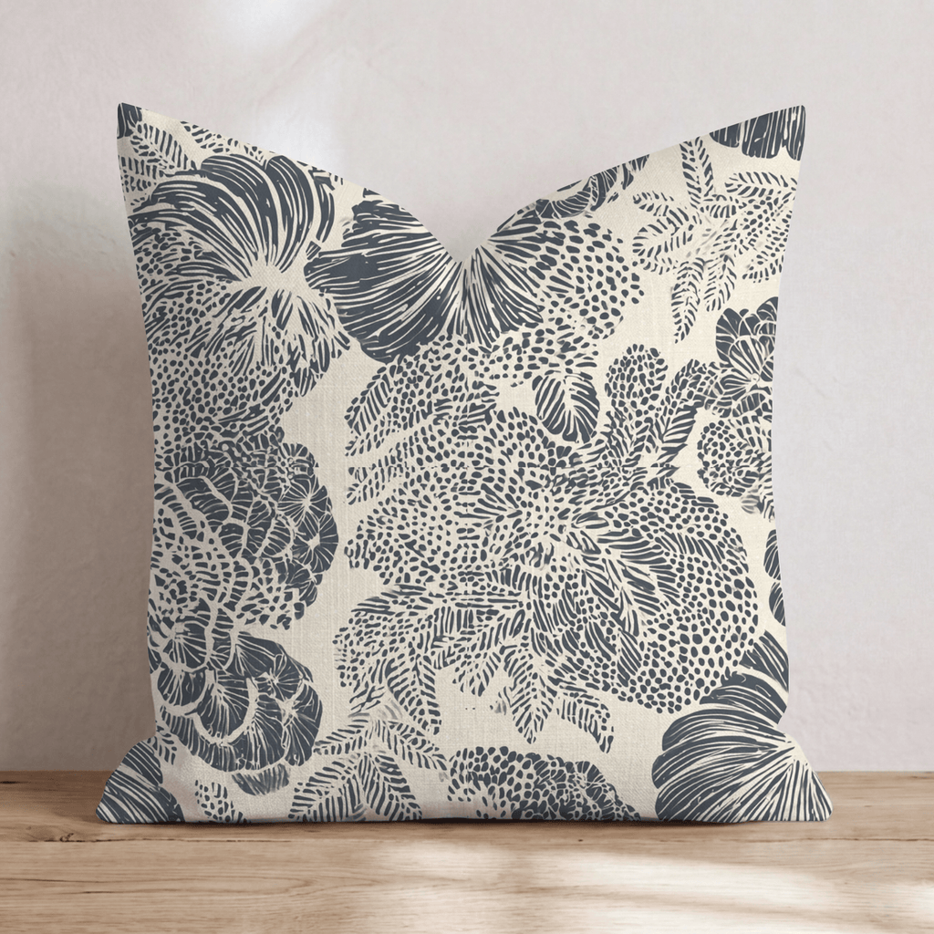 Dense Frond Throw Pillow - Hillcroft Home