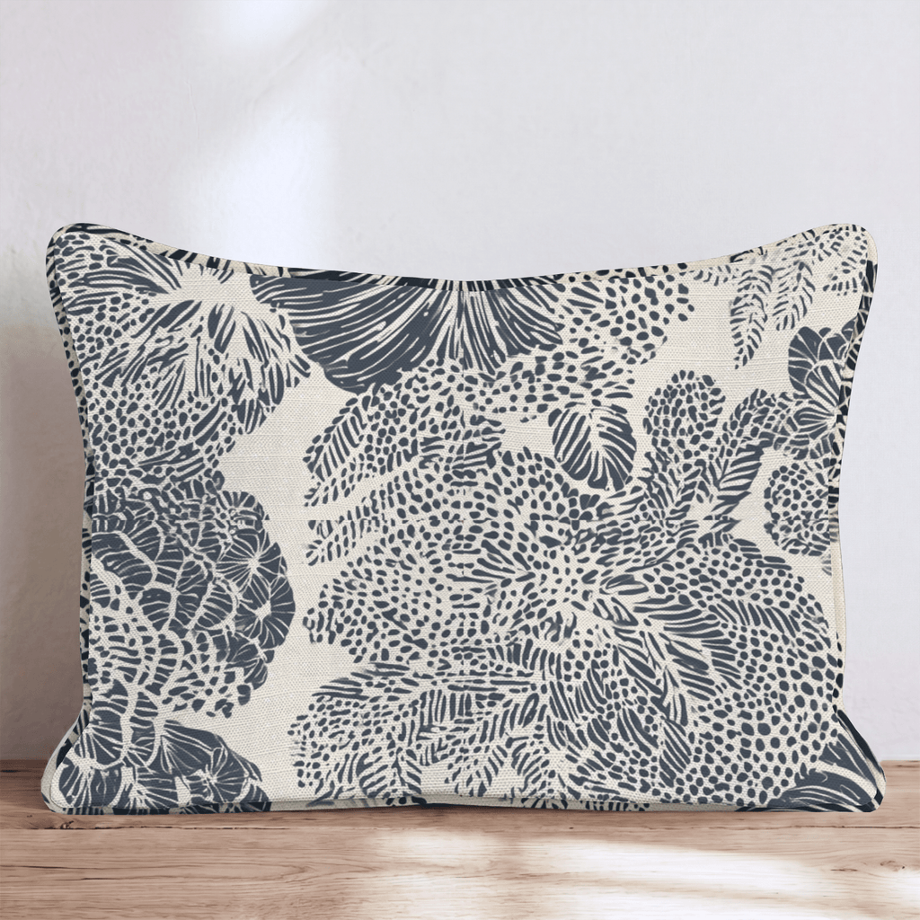 Dense Frond Throw Pillow - Hillcroft Home