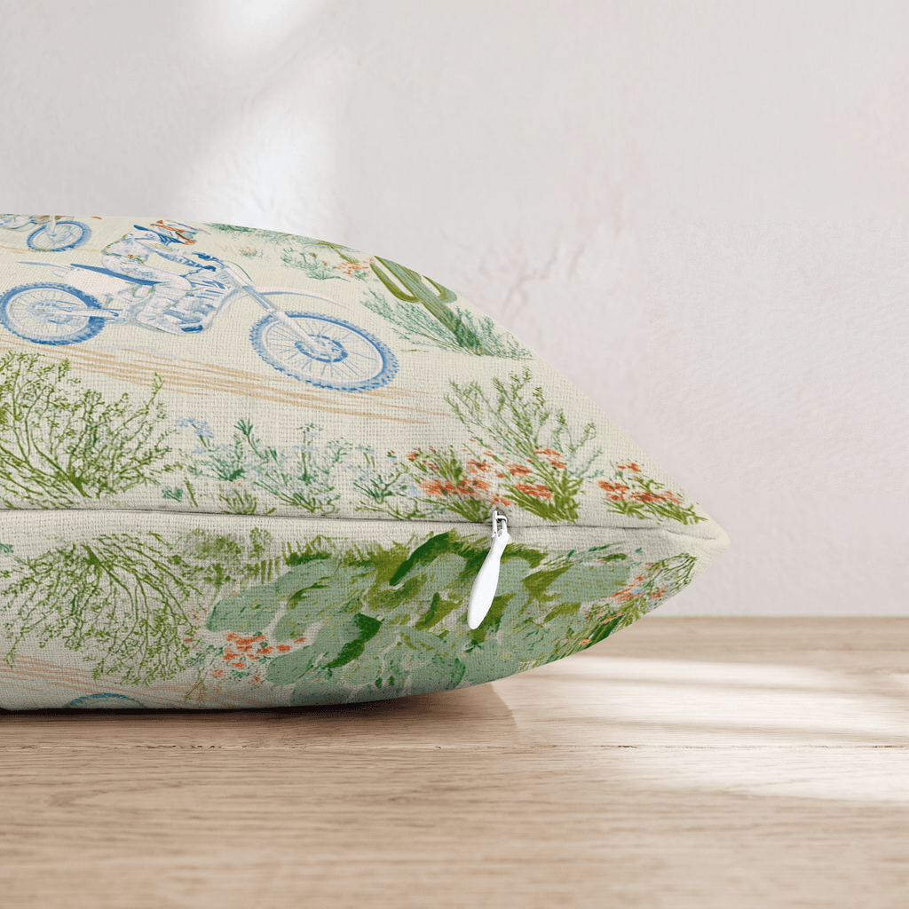 Desert Races Throw Pillow - Hillcroft Home