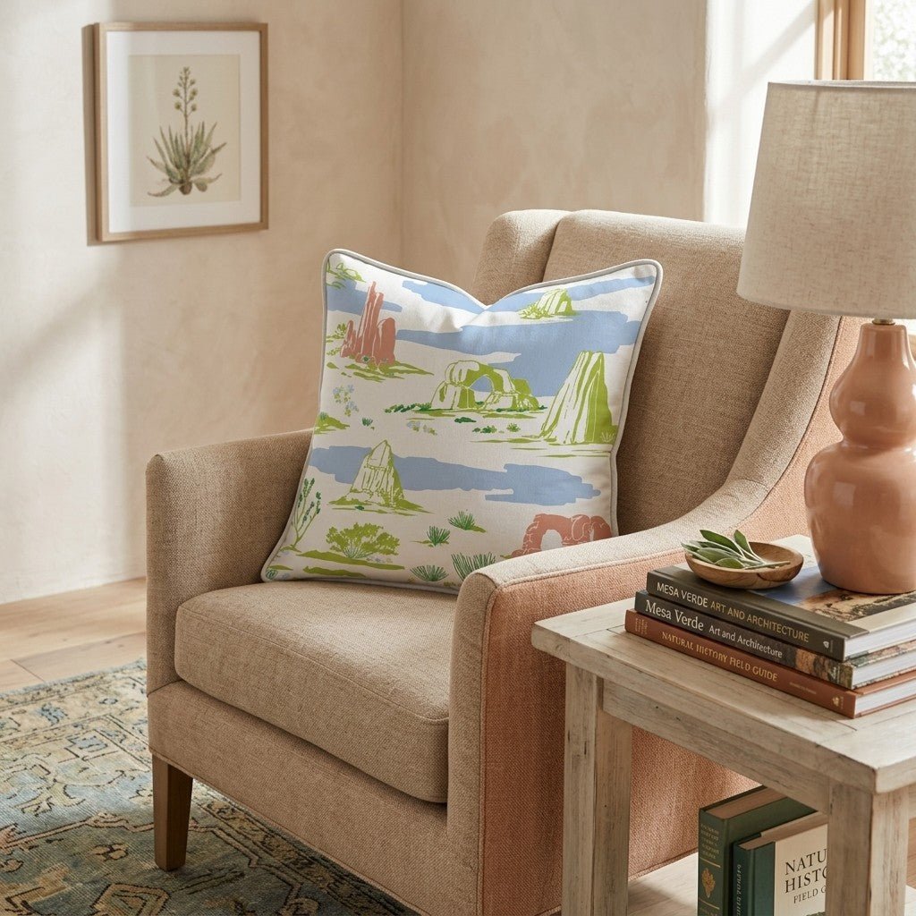 Desert Scenery Throw Pillow - Hillcroft Home