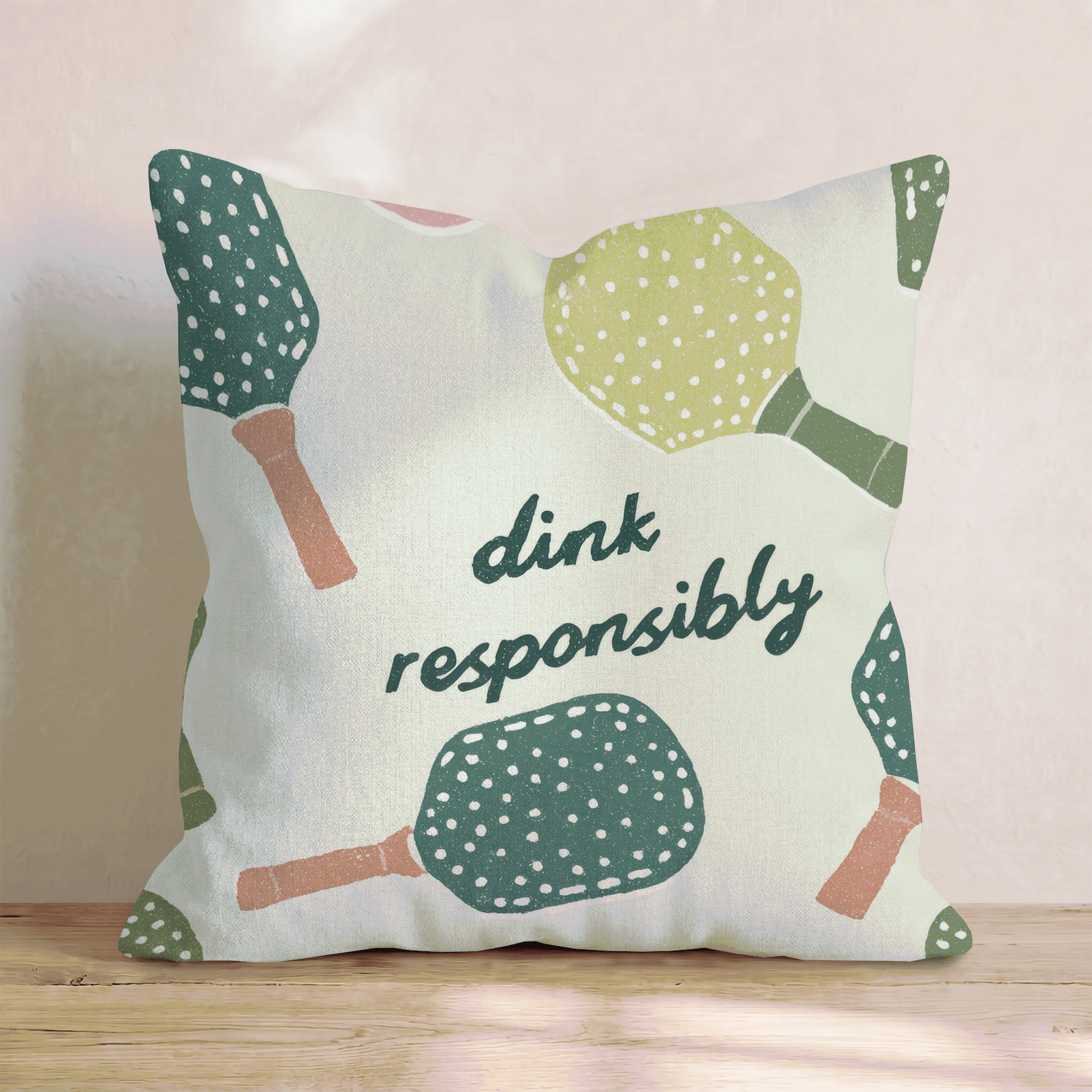 Dink Responsibly Throw Pillow - Hillcroft Home