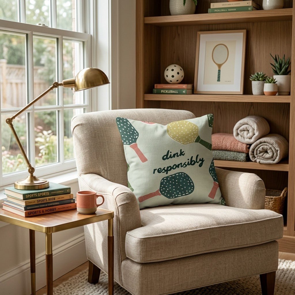 Dink Responsibly Throw Pillow - Hillcroft Home