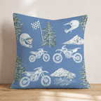 Dirt Bike Haven Throw Pillow - Hillcroft Home