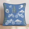 Dirt Bike Haven Throw Pillow - Hillcroft Home