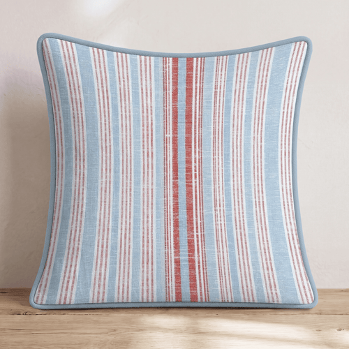 Distressed American Stripes Throw Pillow - Hillcroft Home