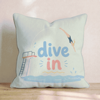 Dive In Throw Pillow - Hillcroft Home