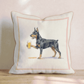 Doberman Lager Throw Pillow - Hillcroft Home