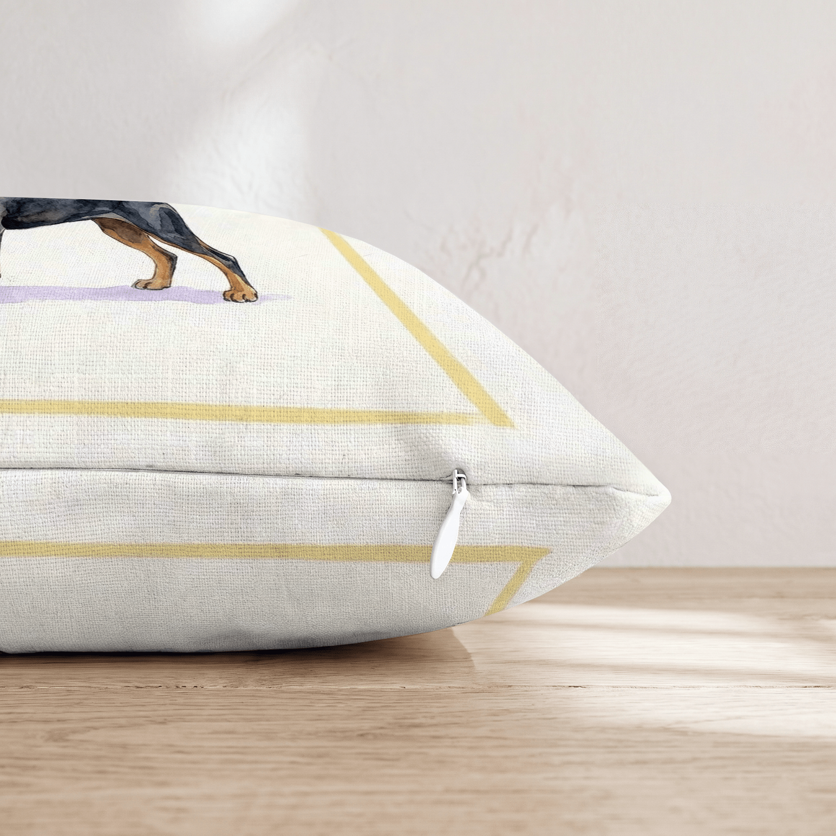 Doberman Matcha Throw Pillow - Hillcroft Home