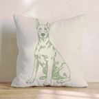 Doberman Pinscher Throw Pillow - Hillcroft Home