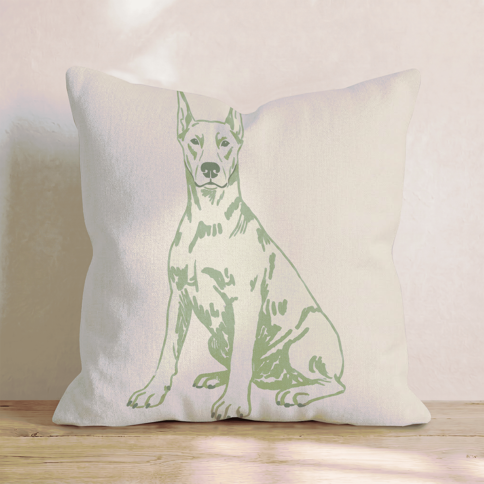 Doberman Pinscher Throw Pillow - Hillcroft Home