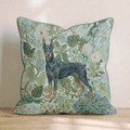 Doberman Power Throw Pillow - Hillcroft Home