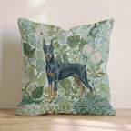 Doberman Power Throw Pillow - Hillcroft Home