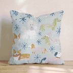 Dog Snow Day Throw Pillow - Hillcroft Home