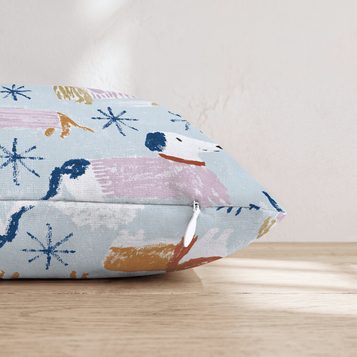 Dog Snow Day Throw Pillow - Hillcroft Home