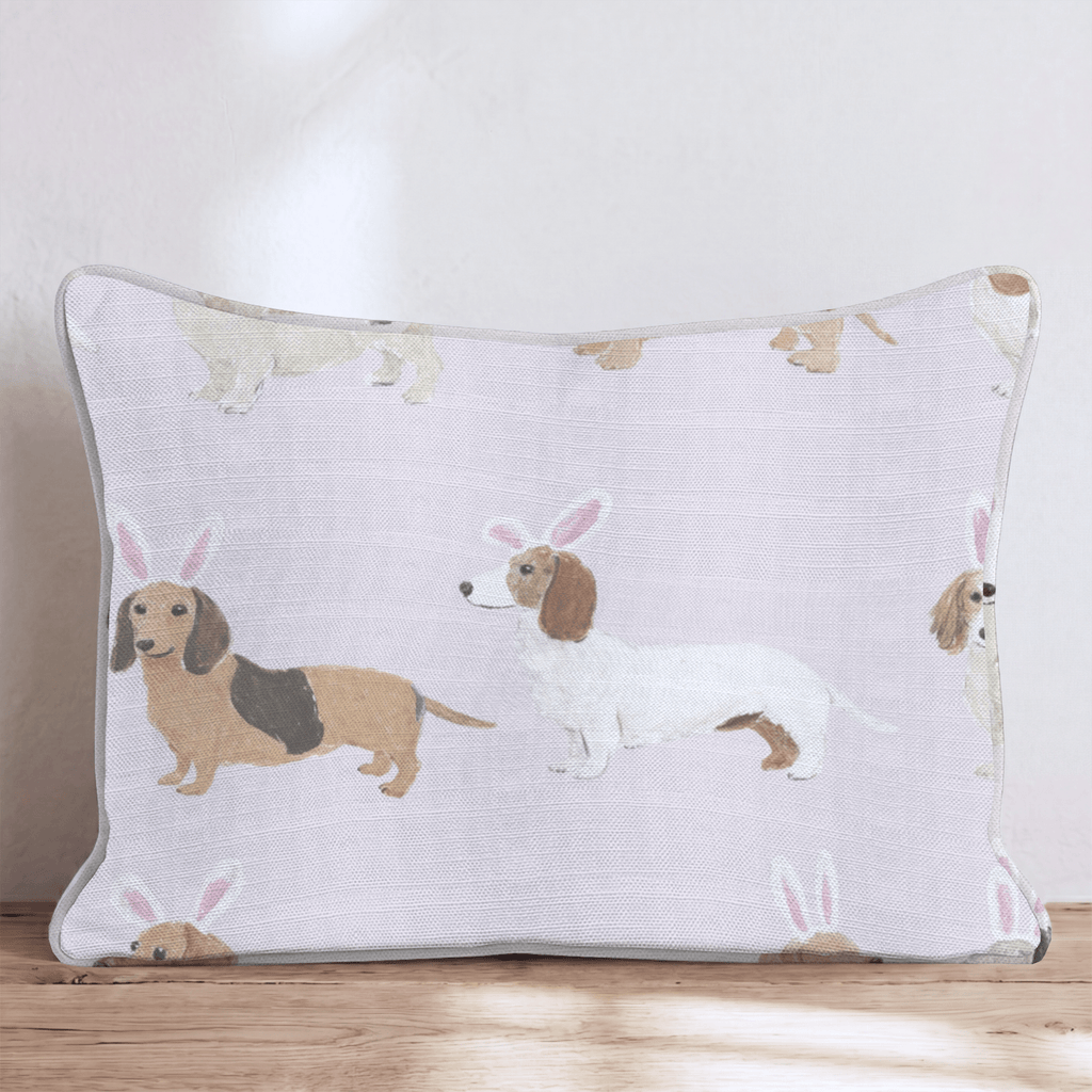 Doggie Easter Ears Throw Pillow - Hillcroft Home