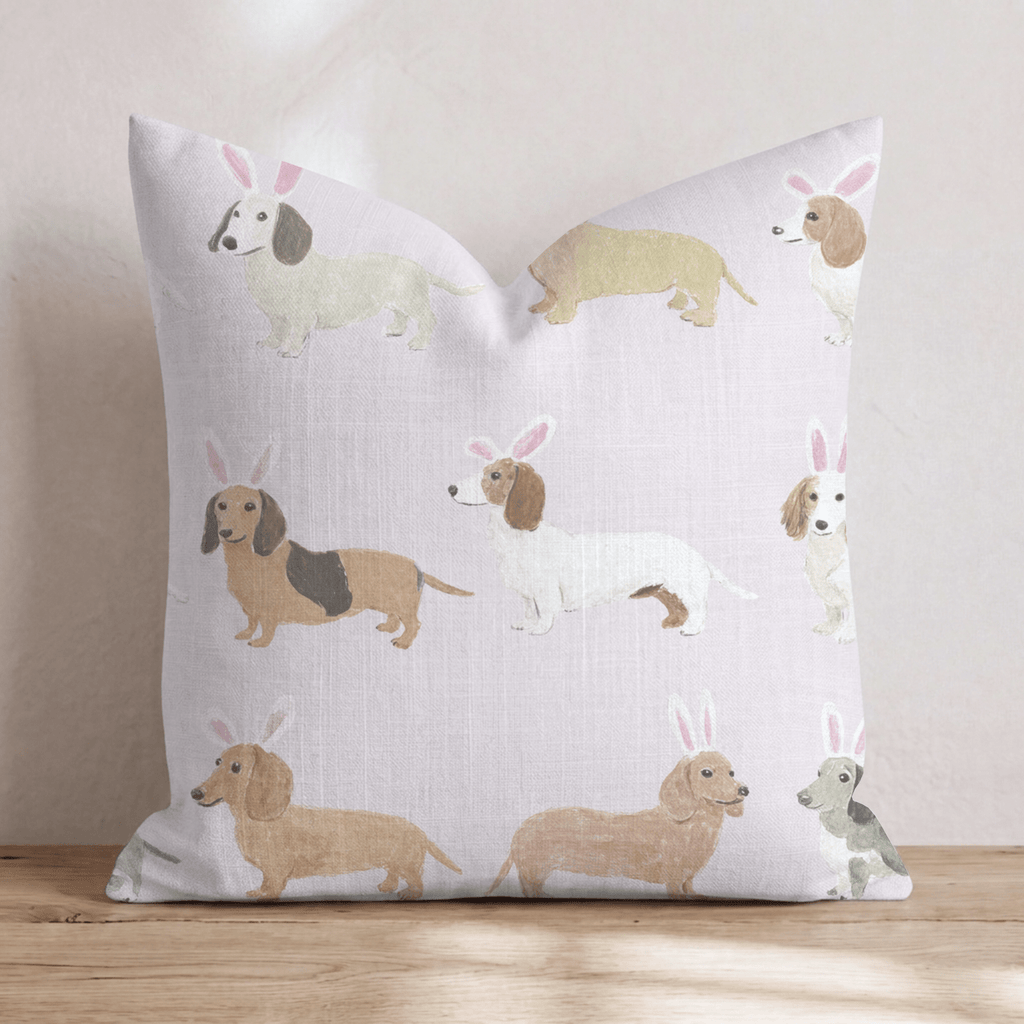 Doggie Easter Ears Throw Pillow - Hillcroft Home
