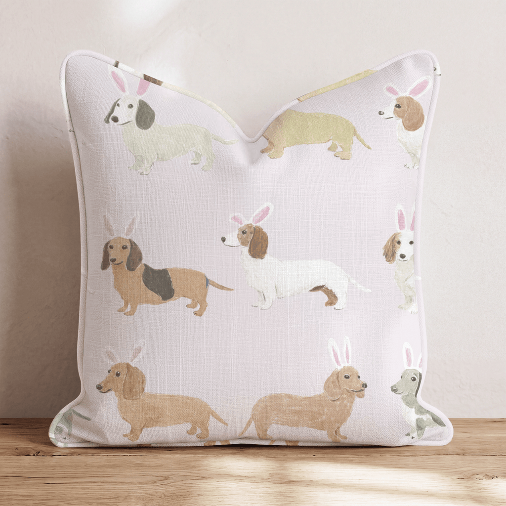 Doggie Easter Ears Throw Pillow - Hillcroft Home